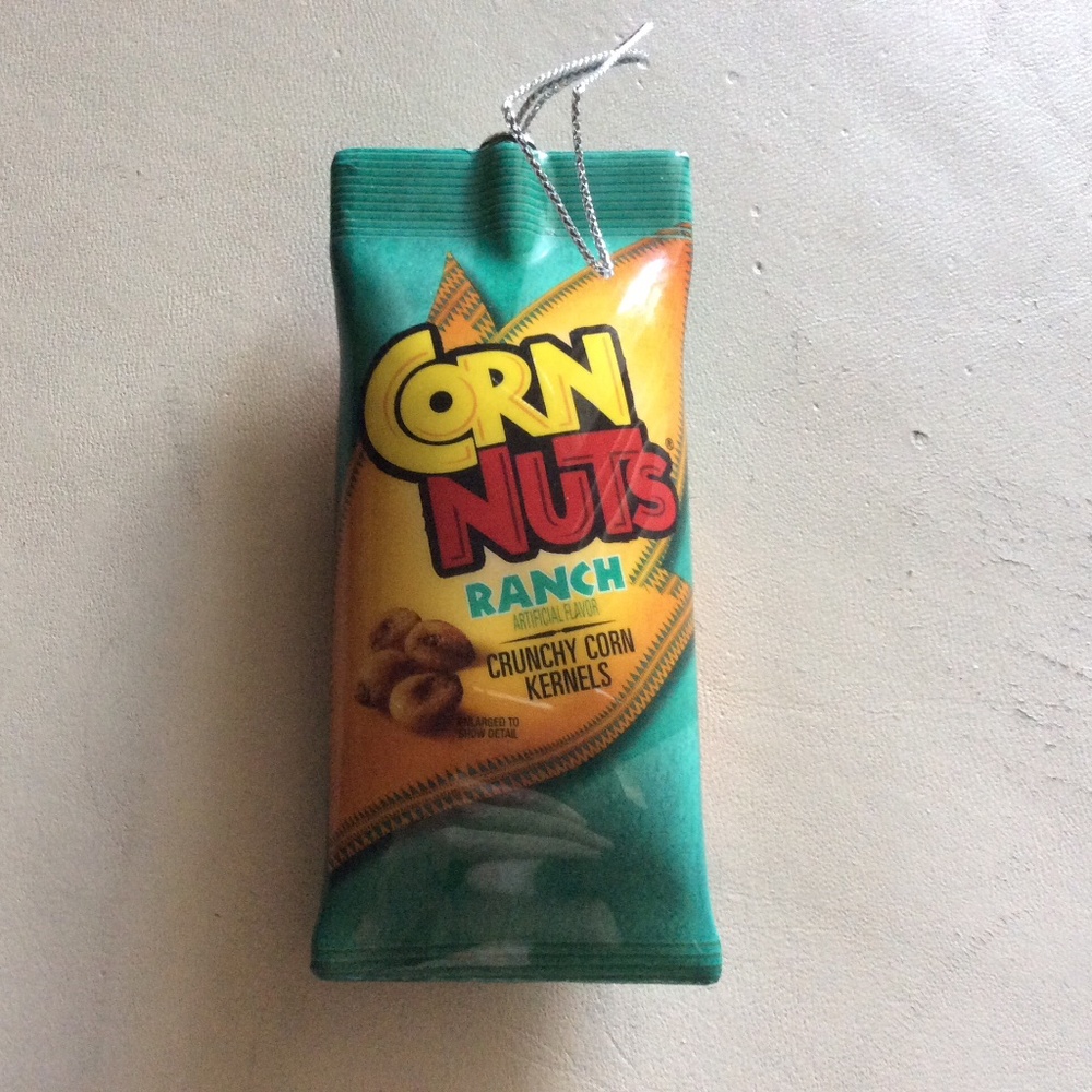 Ranch Corn Nuts Faux Food Christmas Decoupage Ornament